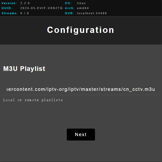 XteveInstallM3U
