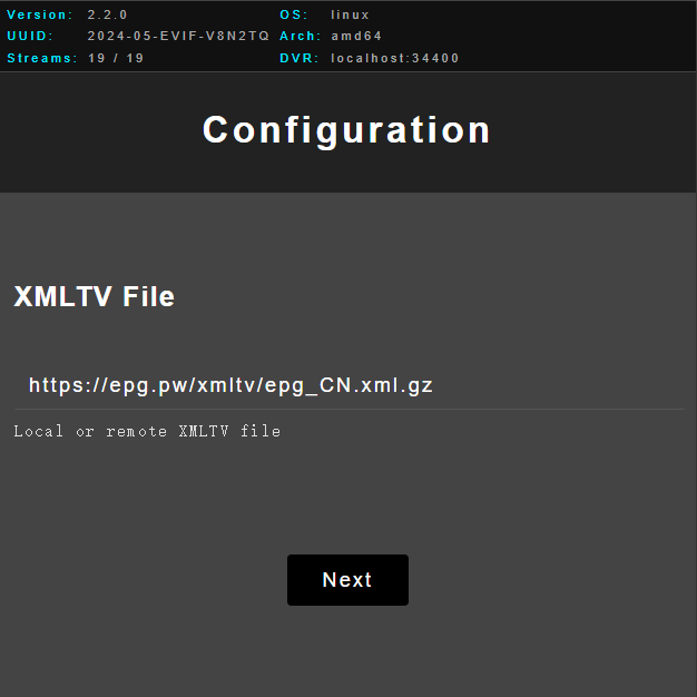 XteveInstallXMLTV